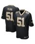 Jonathan Vilma 51 New Orleans Saints Men Game Retired Jersey – Black
