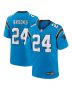 Jonathon Brooks 24 Carolina Panthers Alternate Game Player Men Jersey – Blue