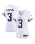 Jordan Addison 3 Minnesota Vikings Women’s Alternate Game Player Jersey – White