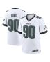 Jordan Davis 90 Philadelphia Eagles White Game Men Jersey – White