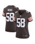 Jordan Hicks 58 Cleveland Browns Women’s Game Jersey – Brown