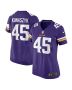 Jordan Kunaszyk 45 Minnesota Vikings Women’s Game Jersey – Purple