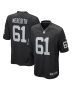 Jordan Meredith 61 Las Vegas Raiders Team Game Men Jersey – Black