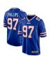 Jordan Phillips 97 Buffalo Bills Men Game Jersey – Royal