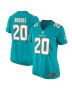 Jordyn Brooks 20 Miami Dolphins Women’s Game Jersey – Aqua