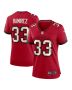 Jose Ramirez 33 Tampa Bay Buccaneers Women’s Game Jersey – Red