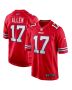 Josh Allen 17 Buffalo Bills Alternate Game Player Men Jersey – Red