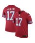 Josh Allen 17 Buffalo Bills Men Color Rush Legend Jersey – Red