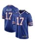Josh Allen 17 Buffalo Bills Team Game Player Men Jersey – Royal