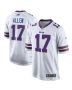 Josh Allen 17 Buffalo Bills Team Game Player Men Jersey – White