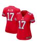 Josh Allen 17 Buffalo Bills Women Game Jersey – Red