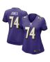 Josh Jones 74 Baltimore Ravens Women’s Game Jersey – Purple