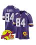 Josh Oliver 84 Minnesota Vikings Super Bowl LIX New Orleans Patch Game Men Jersey – Purple