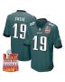 Josh Sweat 19 Philadelphia Eagles Super Bowl LIX Champions Patch Game Men Jersey – Midnight Green