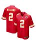 Joshua Williams 2 Kansas City Chiefs Game Men Jersey – Red