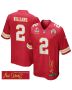 Joshua Williams 2 Kansas City Chiefs Super Bowl LIX Champions Patch ‘New Orleans – Where Legends Are Made’ EMBROIDERED Game Men Jersey – Red