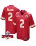 Joshua Williams 2 Kansas City Chiefs Super Bowl LVIII Champions 4 Stars Patch Game Men Jersey – Red