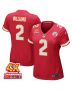 Joshua Williams 2 Kansas City Chiefs Super Bowl LVIII Champions 4X Game Women Jersey – Red