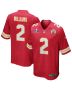 Joshua Williams 2 Kansas City Chiefs Super Bowl LVIII Patch Game Men Jersey – Red