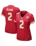 Joshua Williams 2 Kansas City Chiefs Super Bowl LVIII Patch Game Women Jersey – Red