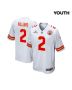 Joshua Williams 2 Kansas City Chiefs Super Bowl LVIII Patch Game YOUTH Jersey – White