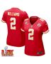 Joshua Williams #2 Kansas City Chiefs Super Bowl LIX Women’s Jersey – Red