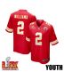 Joshua Williams #2 Kansas City Chiefs Super Bowl LIX YOUTH Jersey – Red