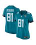 Josiah Deguara 81 Jacksonville Jaguars Alternate Game Women Jersey – Teal