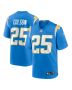 Junior Colson 25 Los Angeles Chargers Team Game Men Jersey – Powder Blue