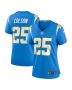 Junior Colson 25 Los Angeles Chargers Women’s Game Jersey – Powder Blue