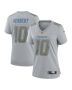 Justin Herbert 10 Los Angeles Chargers Women Atmosphere Fashion Game Jersey – Gray