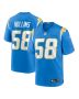 Justin Hollins 58 Los Angeles Chargers Game Men Jersey – Powder Blue