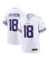Justin Jefferson 18 Minnesota Vikings Alternate Game Player Men Jersey – White