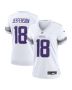 Justin Jefferson 18 Minnesota Vikings Women’s Alternate Game Player Jersey – White