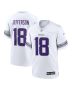Justin Jefferson 18 Minnesota Vikings YOUTH Alternate Game Player Jersey – White
