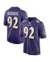 Justin Madubuike 92 Baltimore Ravens Men Game Jersey – Purple