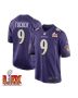 Justin Tucker #9 Baltimore Ravens Super Bowl LIX Jersey – Men’s – Purple