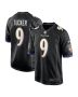 Justin Tucker 9 Baltimore Ravens Men Game Jersey – Black