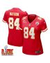 Justin Watson #84 Kansas City Chiefs Super Bowl LIX Women’s Jersey – Red