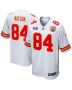 Justin Watson 84 Kansas City Chiefs Super Bowl LVIII Patch Game Men Jersey – White