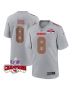 Justyn Ross 8 Kansas City Chiefs Super Bowl LVIII Champions 4 Stars Patch Atmosphere Fashion Game Men Jersey – Gray