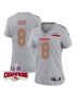 Justyn Ross 8 Kansas City Chiefs Super Bowl LVIII Champions 4 Stars Patch Atmosphere Fashion Game Women Jersey – Gray