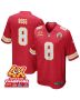 Justyn Ross 8 Kansas City Chiefs Super Bowl LVIII Champions 4X Game Men Jersey – Red