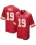 Kadarius Toney 19 Kansas City Chiefs AFC Champions Patch Game Men Jersey – Red
