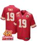 Kadarius Toney 19 Kansas City Chiefs Super Bowl LVIII Champions 4X Game Men Jersey – Red