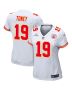 Kadarius Toney 19 Kansas City Chiefs Super Bowl LVIII Patch Game Women Jersey – White