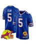 Kaiir Elam 5 Buffalo Bills Super Bowl LIX New Orleans Patch Game Men Jersey – Royal