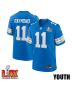 Kalif Raymond #11 Detroit Lions Super Bowl LIX YOUTH Jersey – Blue