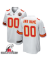 Kansas City Chiefs AFC Championship Patch Game Men Custom Jersey – White