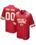 Kansas City Chiefs Super Bowl LIX Champions V2 Game Men Custom Jersey – Red